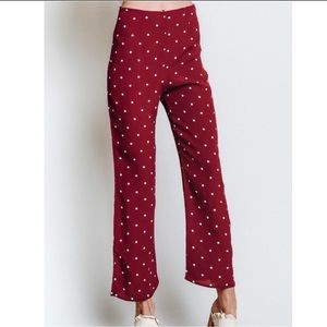 Flynn Skye Red Polka Dot Pants